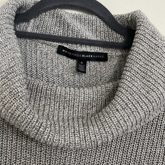 WHBM Cowl Neck Ombre Sweater in Silver - Picture 5 of 9